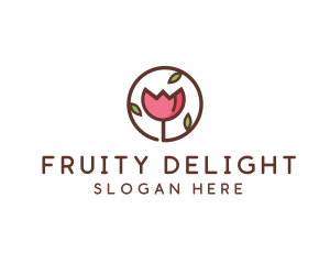 Tulip Flower Wellness Spa  logo design