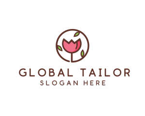 Tulip Flower Wellness Spa  logo design