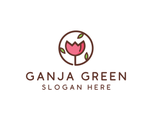 Tulip Flower Wellness Spa  logo design