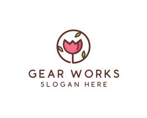 Tulip Flower Wellness Spa  logo design