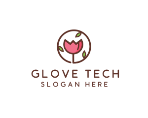 Tulip Flower Wellness Spa  logo design