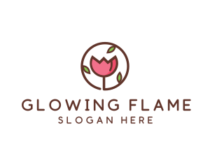 Tulip Flower Wellness Spa  logo design