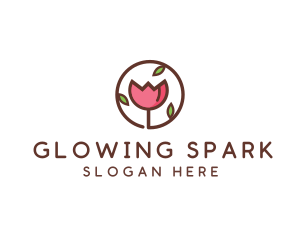 Tulip Flower Wellness Spa  logo design