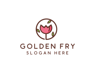 Tulip Flower Wellness Spa  logo design