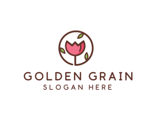 Tulip Flower Wellness Spa  logo design