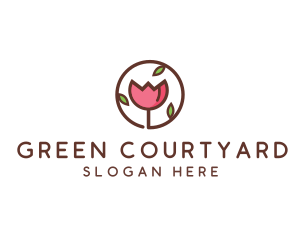 Tulip Flower Wellness Spa  logo design