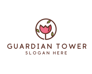 Tulip Flower Wellness Spa  logo design