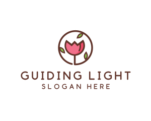 Tulip Flower Wellness Spa  logo design