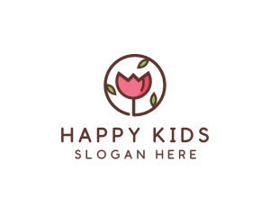 Tulip Flower Wellness Spa  logo design