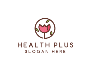 Tulip Flower Wellness Spa  logo design