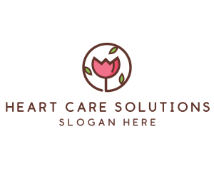 Tulip Flower Wellness Spa  logo design