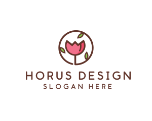 Tulip Flower Wellness Spa  logo design