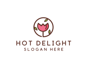 Tulip Flower Wellness Spa  logo design