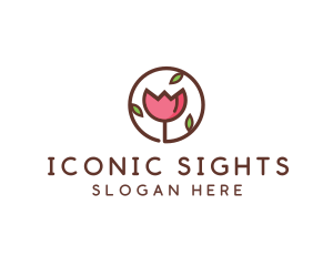 Tulip Flower Wellness Spa  logo design