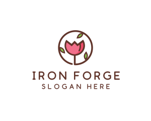 Tulip Flower Wellness Spa  logo design