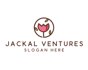 Tulip Flower Wellness Spa  logo design