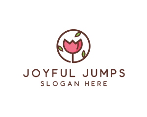 Tulip Flower Wellness Spa  logo design