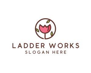 Tulip Flower Wellness Spa  logo design