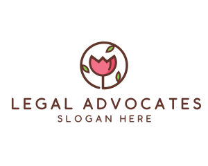 Tulip Flower Wellness Spa  logo design