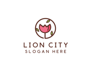 Tulip Flower Wellness Spa  logo design