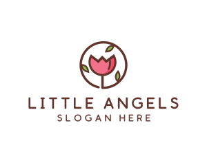 Tulip Flower Wellness Spa  logo design