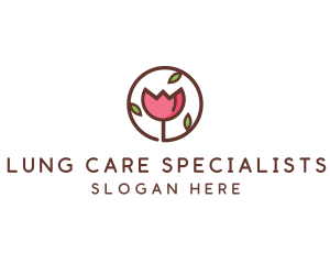 Tulip Flower Wellness Spa  logo design