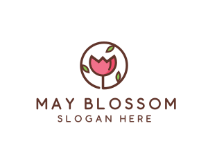 Tulip Flower Wellness Spa  logo design