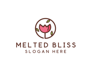 Tulip Flower Wellness Spa  logo design