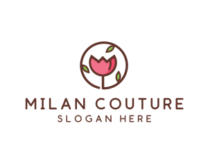 Tulip Flower Wellness Spa  logo design