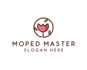 Tulip Flower Wellness Spa  logo design