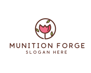 Tulip Flower Wellness Spa  logo design