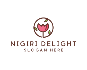 Tulip Flower Wellness Spa  logo design