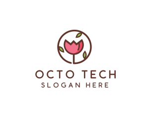 Tulip Flower Wellness Spa  logo design