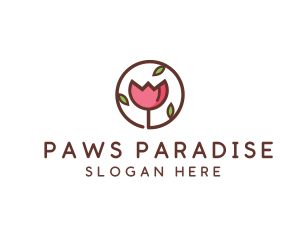 Tulip Flower Wellness Spa  logo design