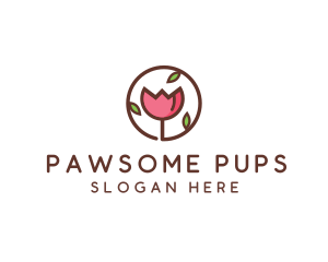 Tulip Flower Wellness Spa  logo design