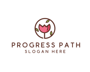 Tulip Flower Wellness Spa  logo design