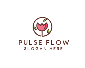 Tulip Flower Wellness Spa  logo design