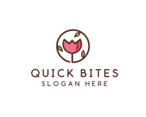 Tulip Flower Wellness Spa  logo design