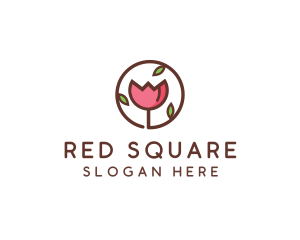 Tulip Flower Wellness Spa  logo design