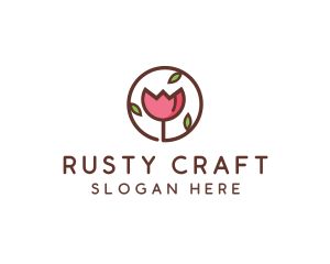 Tulip Flower Wellness Spa  logo design