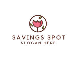 Tulip Flower Wellness Spa  logo design