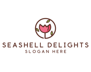 Tulip Flower Wellness Spa  logo design