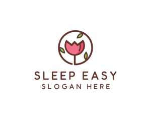 Tulip Flower Wellness Spa  logo design