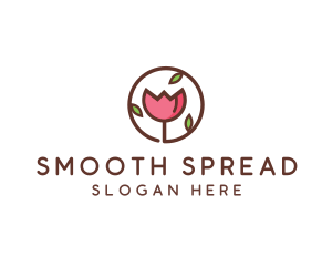 Tulip Flower Wellness Spa  logo design