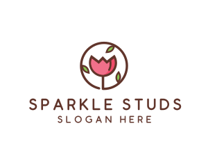 Tulip Flower Wellness Spa  logo design