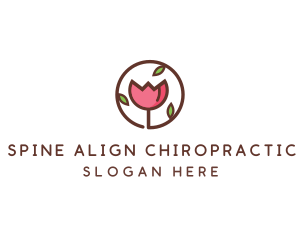 Tulip Flower Wellness Spa  logo design