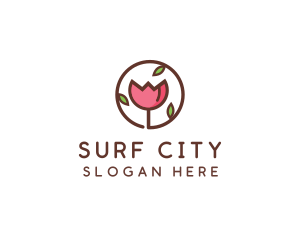 Tulip Flower Wellness Spa  logo design