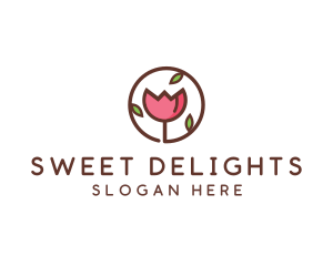 Tulip Flower Wellness Spa  logo design