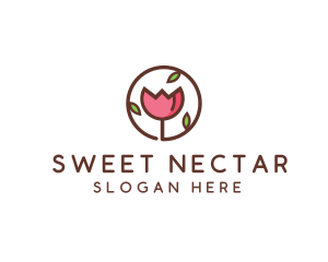 Tulip Flower Wellness Spa  logo design