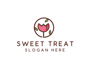 Tulip Flower Wellness Spa  logo design